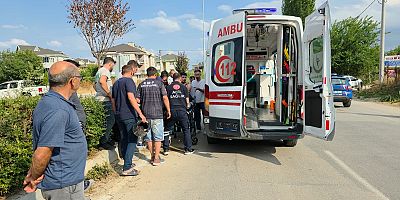 İnegöl’de Kavşakta Kaza: Motosiklet Sürücüsü Yaralandı