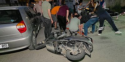 İnegöl’de Kavşakta Kaza: Motosiklet Sürücüsü Yaralandı