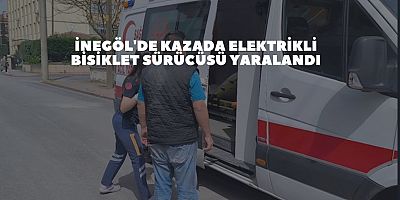İnegöl'de kazada elektrikli bisiklet sürücüsü yaralandı