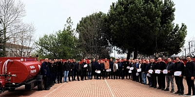 İNEGÖL’DE KIRSAL MAHALLELERE YANGIN TANKERİ DESTEĞİ