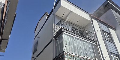 İnegöl’de Kombi Yangını Paniğe Neden Oldu