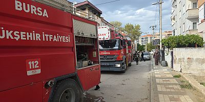İnegöl’de Kombide Çıkan Yangın Korkuttu