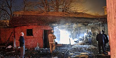 İnegöl’de Kömürlükte Semaver Yangını