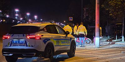 İnegöl’de kontrolünü kaybeden motosiklet sürücüsü yaralandı