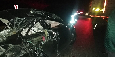 İnegöl'de korkutan kaza 