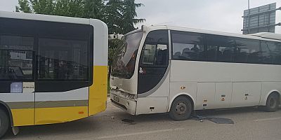 İnegöl'de korkutan kaza