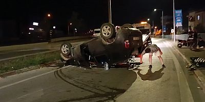 İnegöl’de korkutan kaza