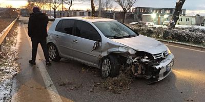 İnegöl'de korkutan kazada 