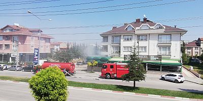 İnegöl’de korkutan yangın