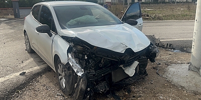 İnegöl'de Maddi Hasarlı Trafik Kazası