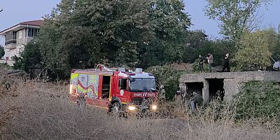 İnegöl’de metruk binada yangın paniği