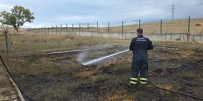 İnegöl’de Mezarlıkta Çocukların Yaktığı Ateş Yangına Neden Oldu
