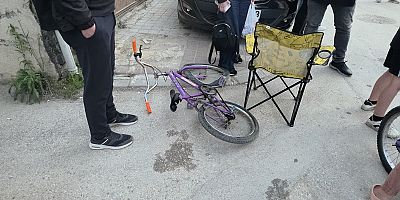 İnegöl’de Motosiklet Bisiklete Çarptı: Çocuk Yaralandı