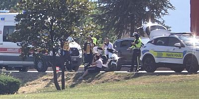 İnegöl’de Motosiklet Devrildi: 2 Yaralı
