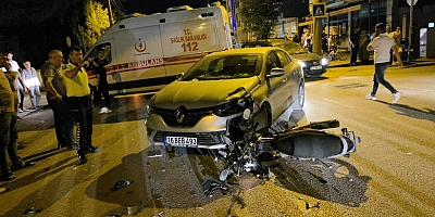 İnegöl’de Motosiklet Kazası: 1 Ağır Yaralı