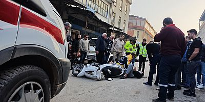 İnegöl'de Motosiklet Kazası:  1 Yaralı