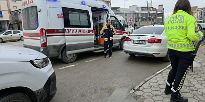 İnegöl’de motosiklet kazası: Sürücü ambulansı reddetti