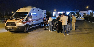 İnegöl’de Motosiklet Kazası: Sürücünün Ayağı Kırıldı
