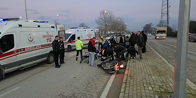 İnegöl’de motosiklet yayaya çarptı: 2 ağır yaralı
