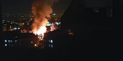 İnegöl'de  Orman Yangını Evlere sıçramadan söndürüldü