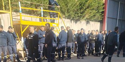 İnegöl'de otobüs fabrikasında grev