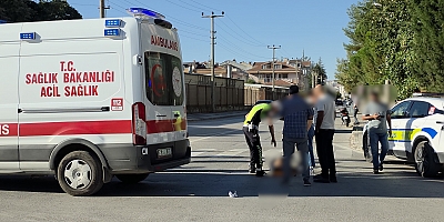 İNEGÖL’DE OTOMOBİL BİSİKLETİYE ÇARPTI: 1 YARALI