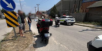 İnegöl’de Otomobil ile Motosiklet Çarpıştı: 1 Yaralı