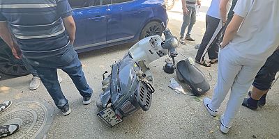 İnegöl’de Otomobil ile Motosiklet Çarpıştı: 1 Yaralı