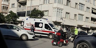 İNEGÖL’DE OTOMOBİL İLE MOTOSİKLET ÇARPIŞTI: 1 YARALI