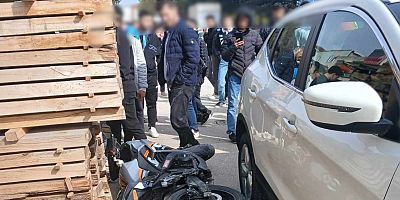 İnegöl’de Otomobil ile Motosiklet Çarpıştı: 1 Yaralı