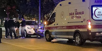 İNEGÖL’DE OTOMOBİL YAYAYA ÇARPTI: YAYA YARALANDI