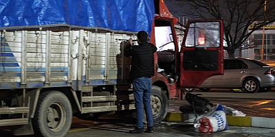 İnegöl’de Park Halindeki Kamyonda Yangın