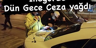 İnegöl’de sokağa çıkma kısıtlamasına uymayanlara cezai işlem uugulandı