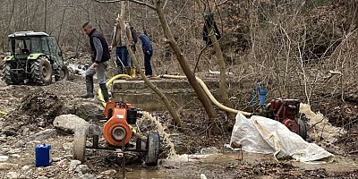 İnegöl’de sulama suyu barajını doldurmak için çalışmalar sürüyor