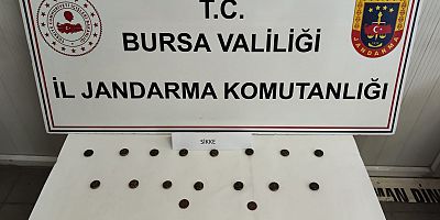 İnegöl’de  tarihi eser operasyonu