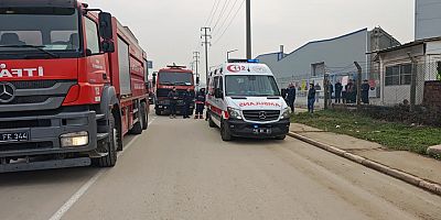 Yangına müdahale eden İtfaiye eri yaralandı