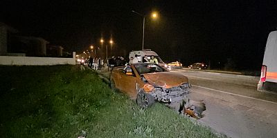 İNEGÖL’DE TRAFİK KAZASI: 2 KİŞİ YARALANDI