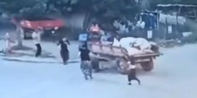 İnegöl’de  traktörün altında kalan çocuğun görüntüleri ortaya çıktı