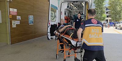 İnegöl’de üzüm toplarken yaklaşık 3 metreden düşen kişi yaralandı