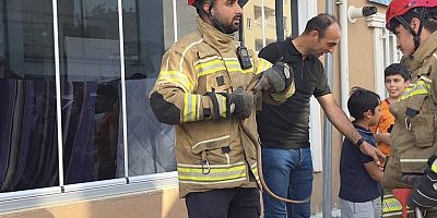 İnegöl’de yılan paniği: Oluklu kertenkele çıktı