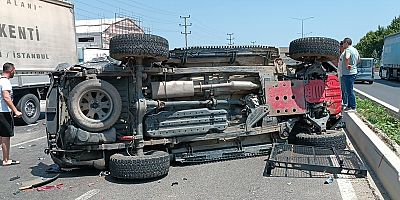 İnegöl’de zincirleme kaza 5 Kişi Yaralandı