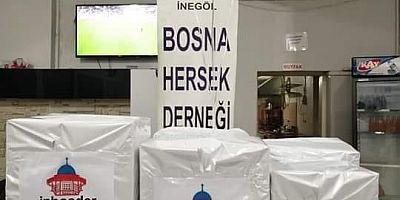 İnegöl’den İdlib’e uzanan yardım eli
