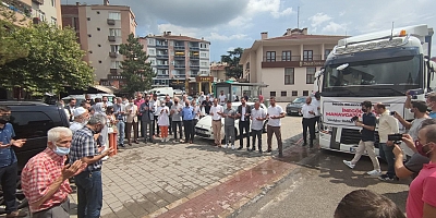 İnegöl’den Yardım tırları çıkış yaptı