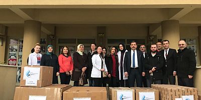 İNEGÖL HALK EĞİTİMİ MERKEZİ MÜDÜRLÜĞÜ KURSİYERLERİNDEN ELAZIĞ’A VE İDLİBE’E YARDIM