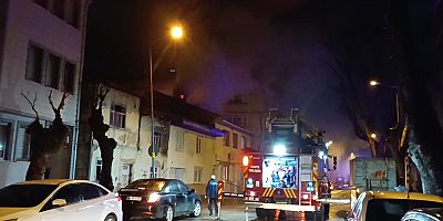 İnegöl Hamidiye Mahallesi'nde yangın paniği