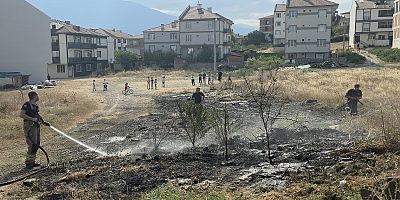 İnegöl Huzur Mahallesi’nde Anız Yangını Paniğe Neden Oldu
