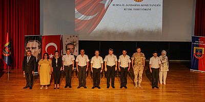 İnegöl İlçe Jandarma Komutanı Harun Nazlı Binbaşılığa Terfi Etti
