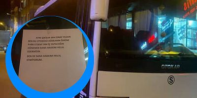 İnegöl Kemalpaşa Mahallesi’nde Cadde Üzerine Park Edilen Otobüse Esnaftan Tepki