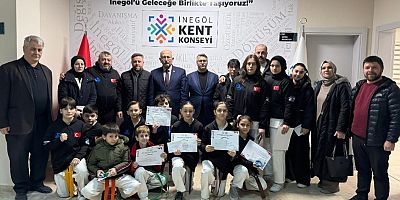 İnegöl Kent Konseyi, Başarılı Budokaido Sporcularını Ağırladı