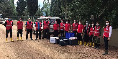 İnegöl Kızılay olay yerinde